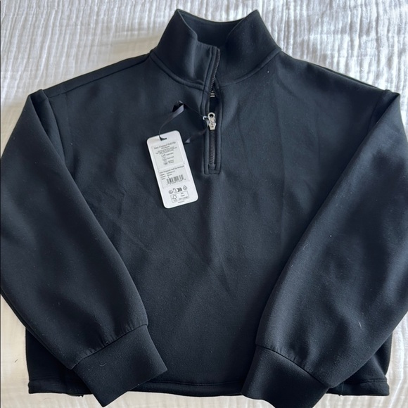 Varley Tops - Varley sian cropped half zip mid layer